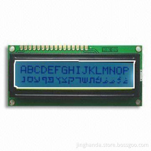 Alphanumeric LCD Module with 64.5 x 14.5mm Viewing Area and 80 x 36 x 13.5mm Module Size